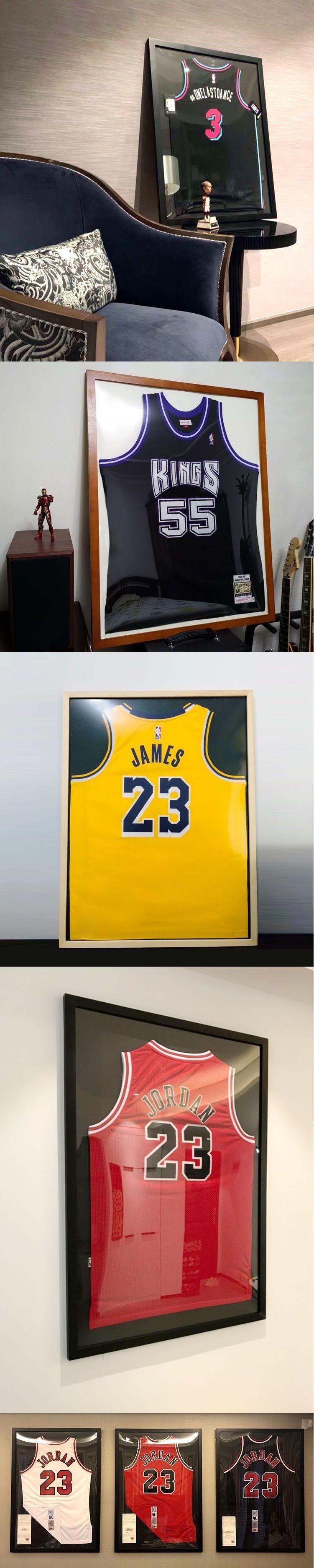 球衣裱框NBA相框装裱挂墙蓝球网球纪念收藏展出签名衣物展示框-阿里巴巴