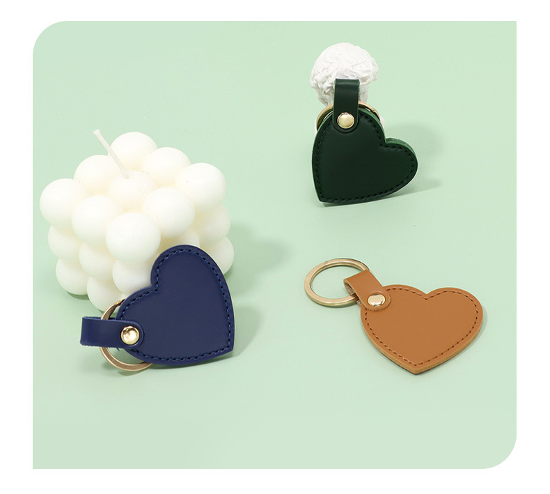 Cute Heart Shape Pu Leather Valentine's Day Unisex Bag Pendant Keychain display picture 3