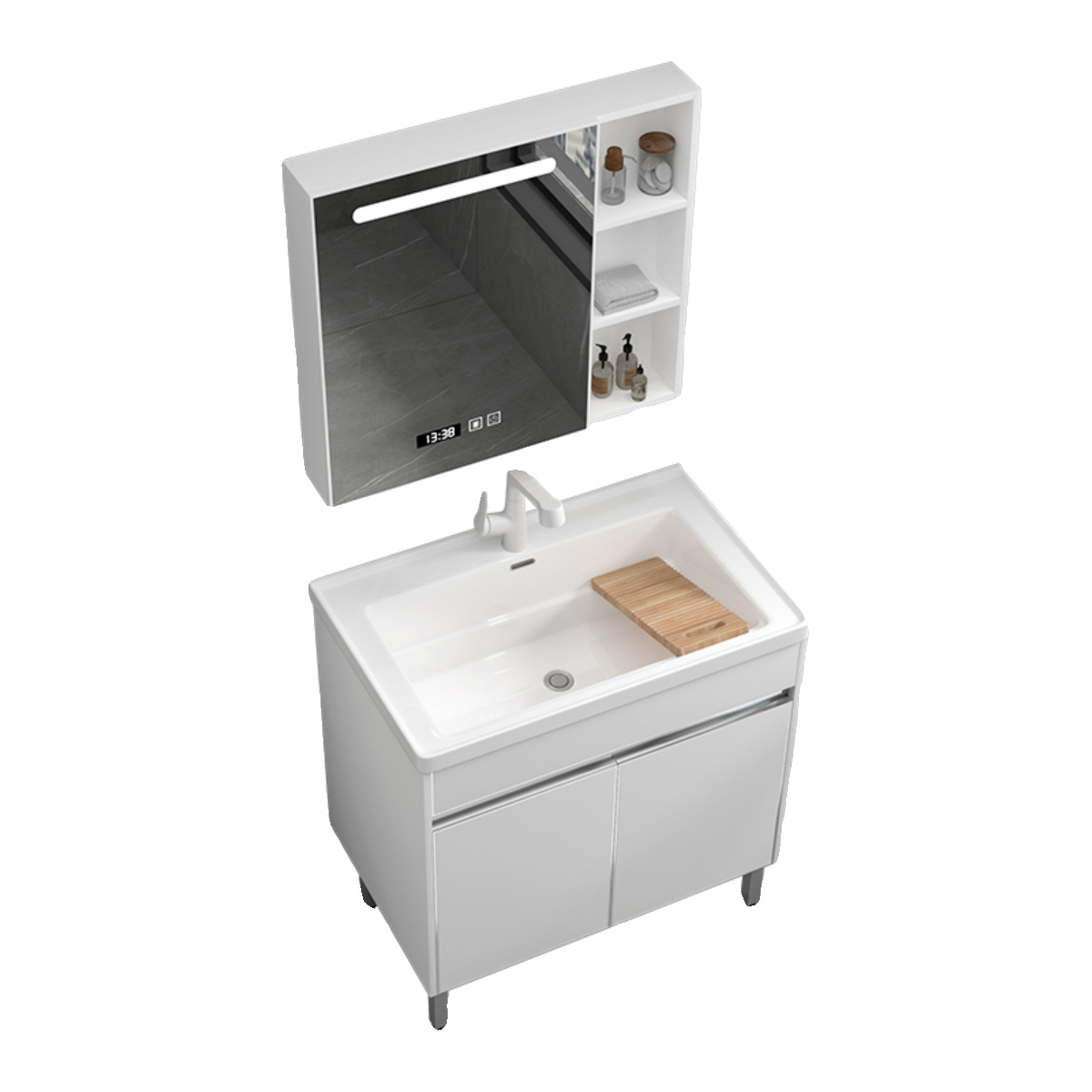 Balcón lavabo lavabo lavabo lavabo de acero inoxidable lavabo lavabo lavabo de cerámica integral al aire libre