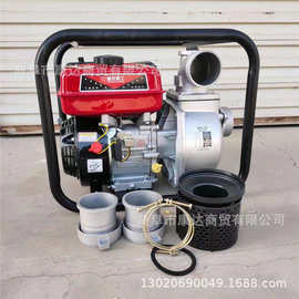柴油拖车抽水机 汽油排水灌溉泵 手推式灌溉泵 3寸4寸6寸泵图片