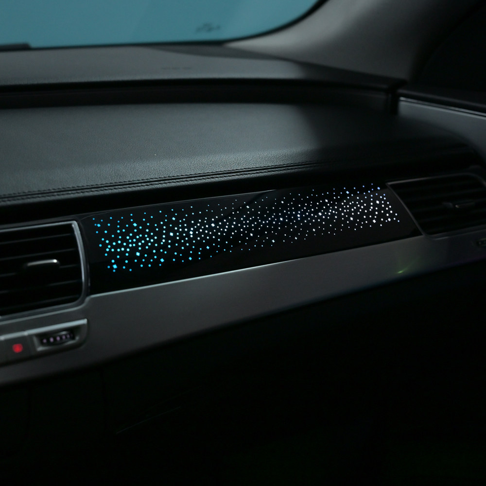 Audi A8/A8L car-specific ambient lighting, Audi ambient lighting, 64-color ambient lighting, car interior ambient lighting