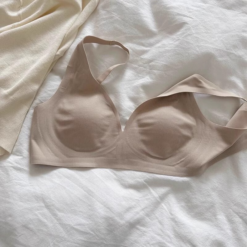 品質版の無痕のステルスの大きい胸は小さい下着の女性のモーダルの快適な薄い金の垂れ下がることを防ぎます。|undefined