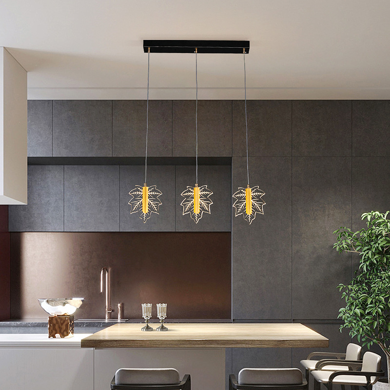 2024 acrílico restaurante de enlace lámpara de mesa de comedor moderno minimalista bar red lámpara de dormitorio hierro