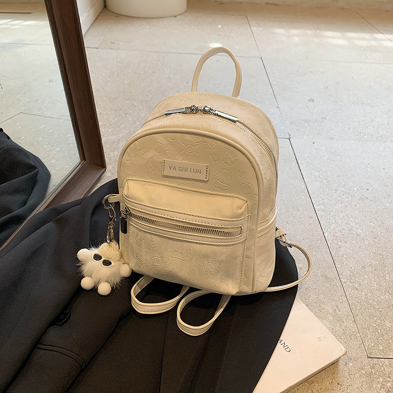 Mini Bag Women's 2024 New Summer Fashion Travel All-match Student Backpack for Work and Going Out Backpack