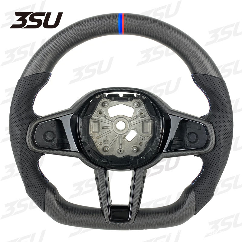 Suitable for Bmw's New Cs g Series M3 M4 M5 m Sports Modified Leather Carbon Fiber Steering Wheel