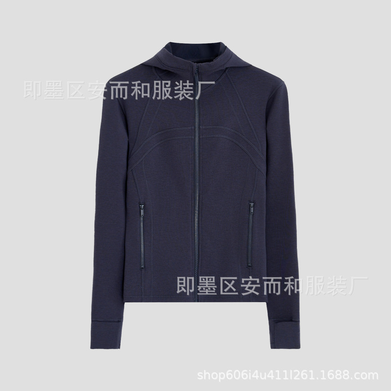 科耐丽连帽休闲运动卫衣外套女2025秋季收腰显瘦双向锁温保暖上衣|undefined