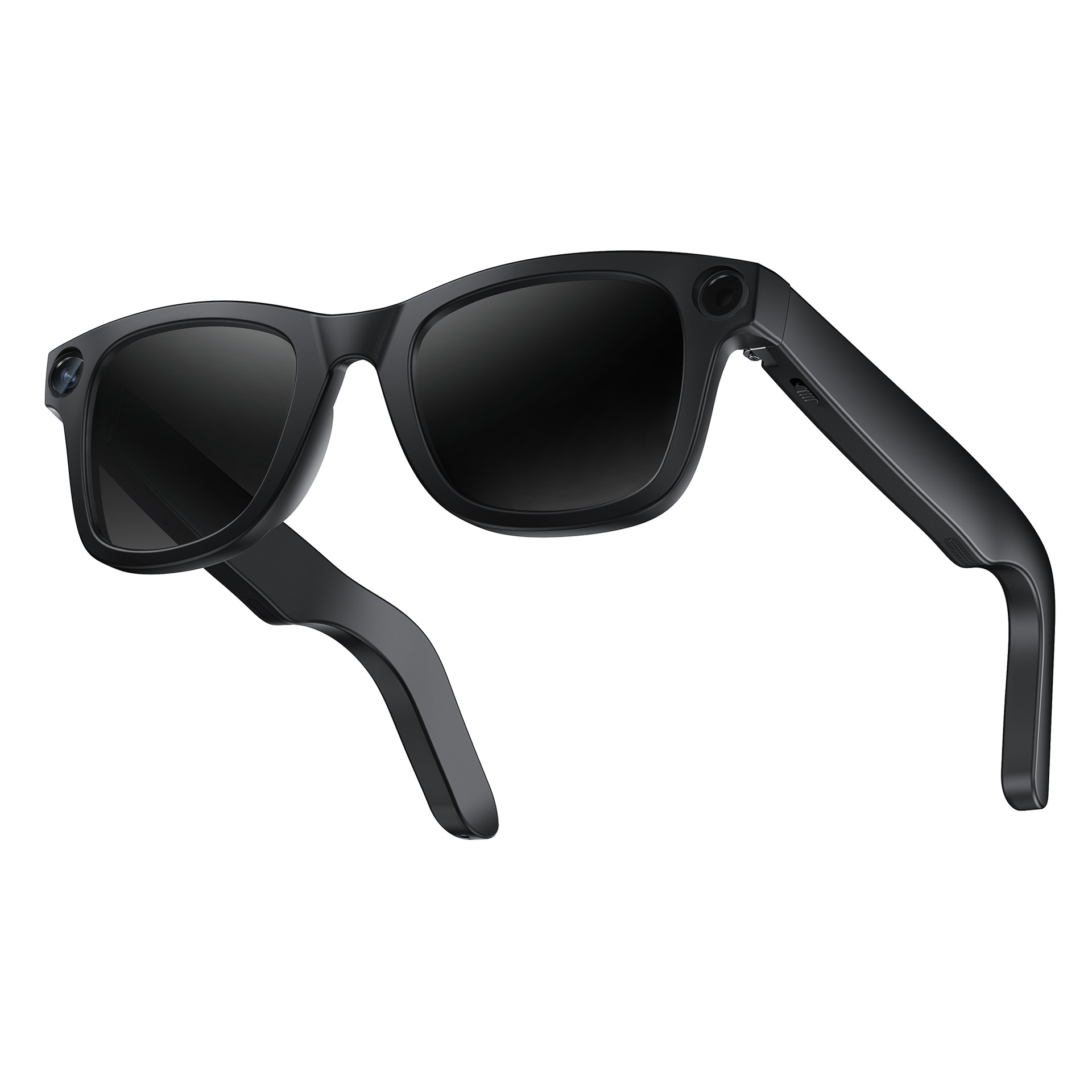 Transfronterizos AI gafas inteligentes con traducción Bluetooth 800W cámara HD anti-vibración de fotos y video gafas de sol de tecnología negra