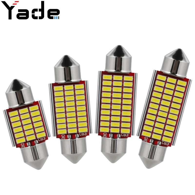 雅德 Auto LED license plate lamp Ding Light Decoding Double Pipanus 3014 SMD Reading Light Cars Light