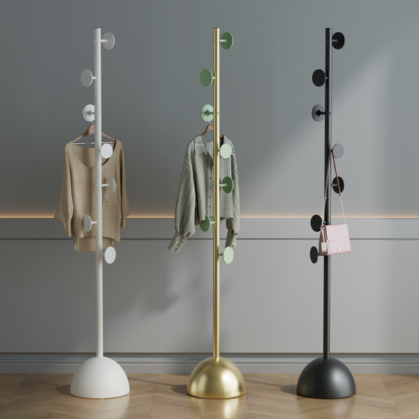 Porch metal floor-standing clothes rack modern style living room…
