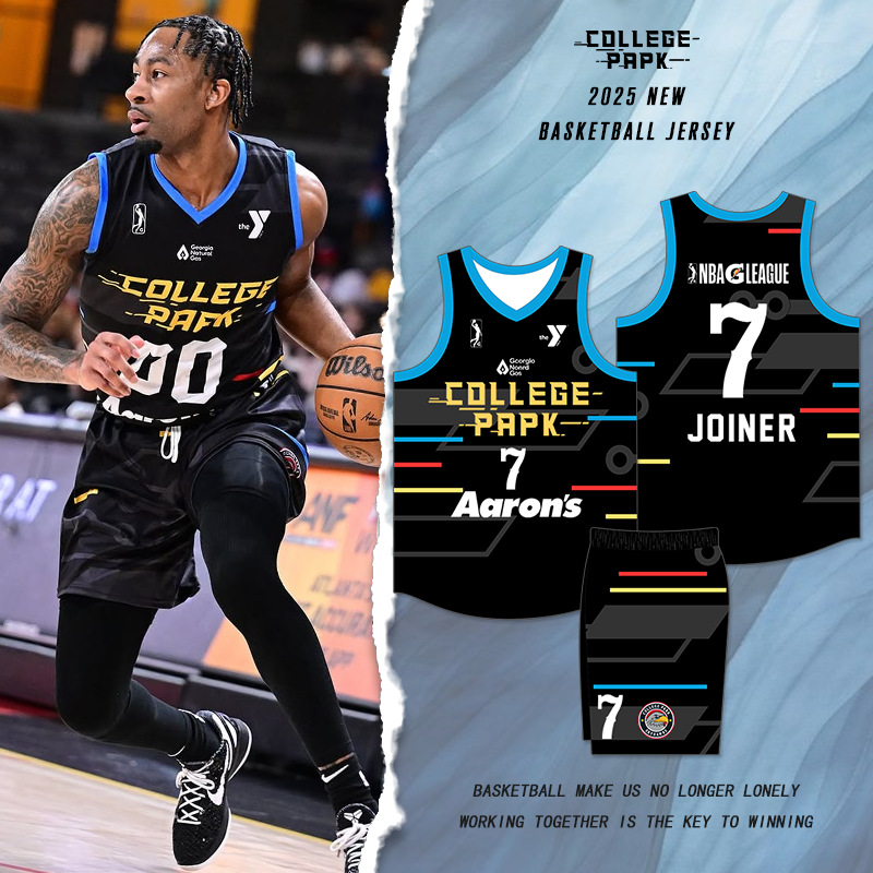 Basketball Uniform Set Custom Sublimation Digital Printing College Basketball Game College League Quick-Dry American-Style Basketball Jersey