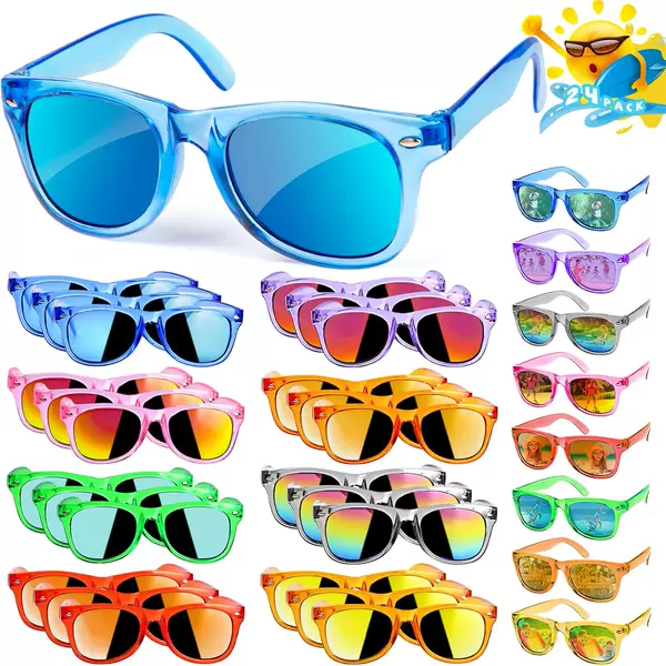Children's Neon Sunglasses Bulk Party Favors Uv Protection Boys Girls Glasses Suitable for Kids Sunglasses