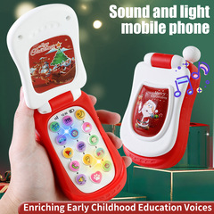 国境を越えた子供の音楽携帯電話の赤ちゃんの男の子の女の子はクリスマスの電話の赤ちゃんの朝に子供の知育玩具を教えます