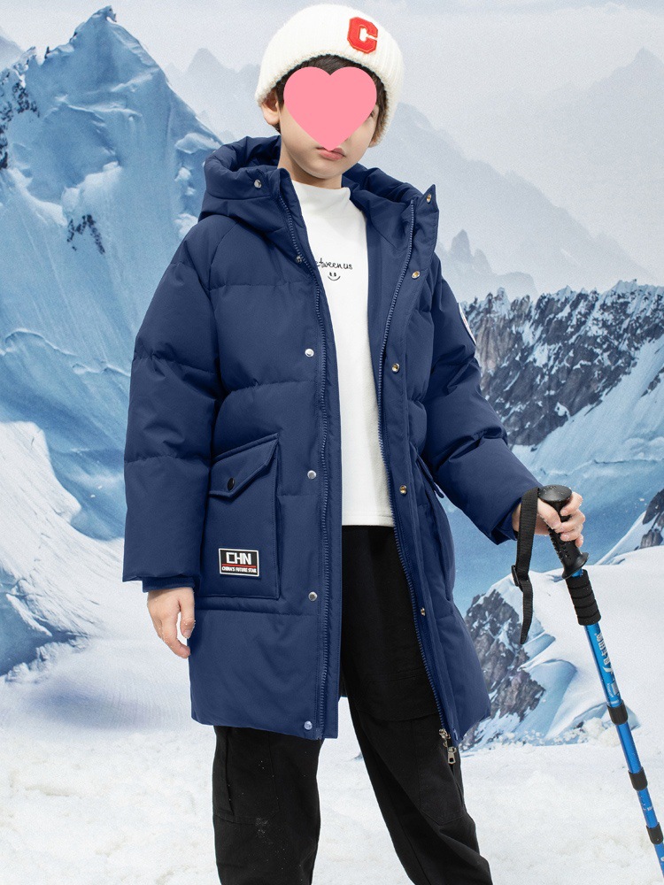 Children's winter cotton down jacket for boys for students