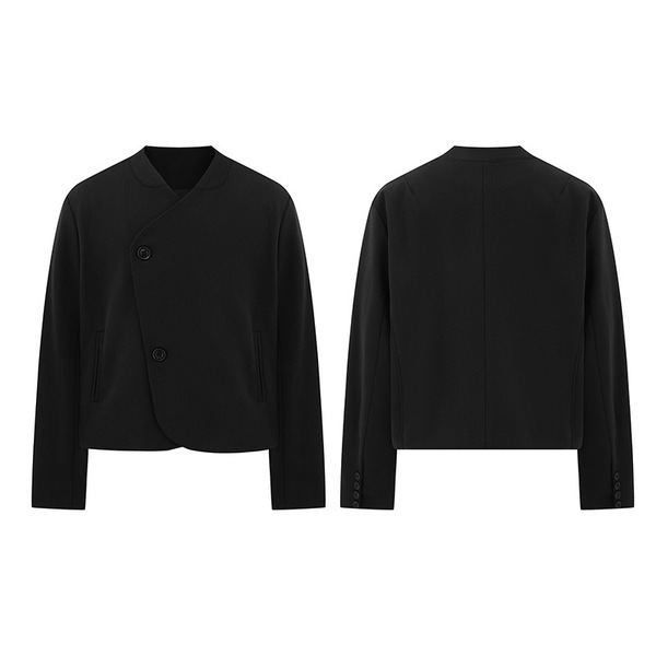 Autumn Japanese solid color retro suit