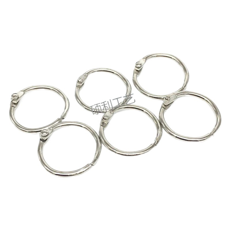 Manufacturer of Metal Open-Ended Book Rings, Loose-Leaf Binding Rings, Card Key Rings, Movable Iron Rings, Photo Album and Notebook Divider Rings