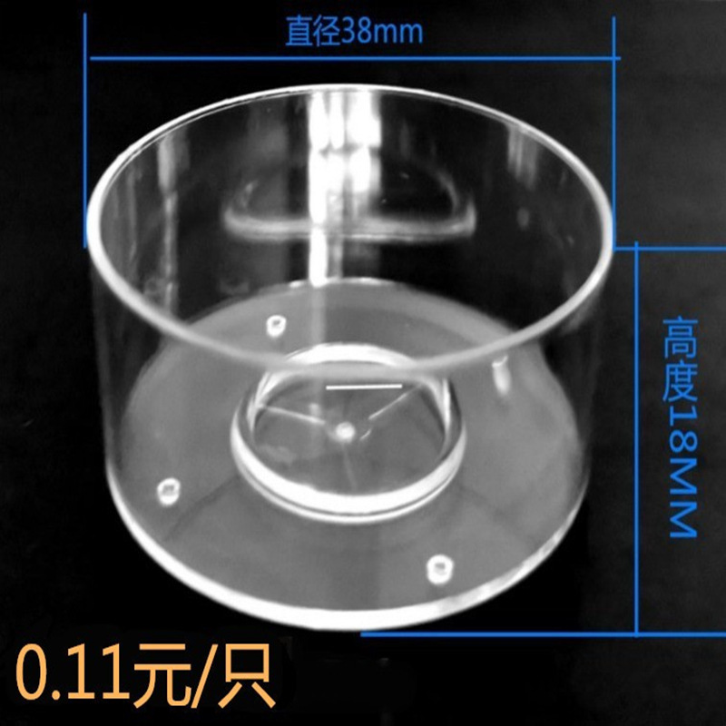 Candle Container Pc Transparent Flame-Retardant Plastic Tealight Shell Round Tealight Pc Candle Cup