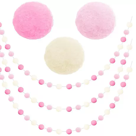 Hair ball string: light pink series