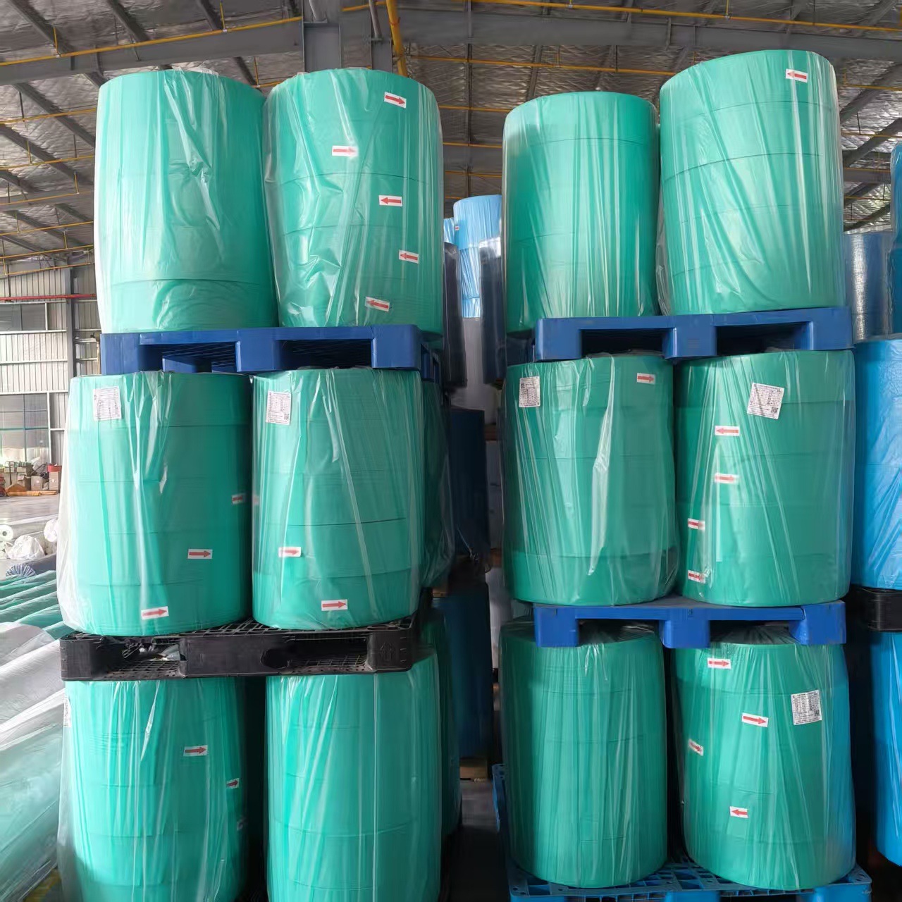 现货SS浅绿色 20g 160mm PP纺粘布 全新料医用民用芝麻点无纺布