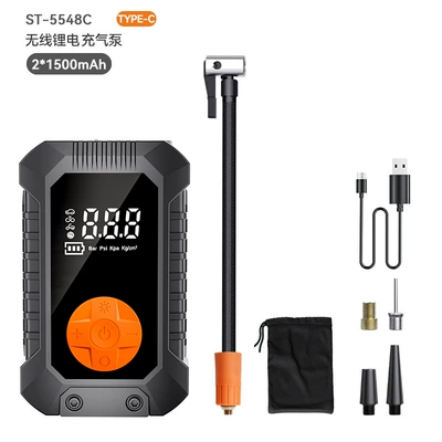 Car-Mounted Air Pump, Tire Hava nasosu - st-5548cblack-air-pump-usb-model
