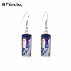 Fashionable earrings stainless steel, accessory, European style, wholesale