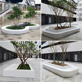 排椅、等候椅;花箱;景观雕塑