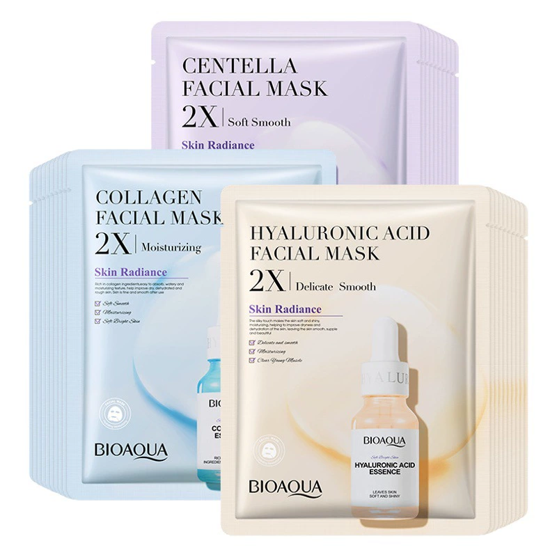 BIOAQUA маска с центеллой азиатской и коллагеном, увлажняющая, освежающая, увлажняющая тканевая маска, оптовая продажа через границу