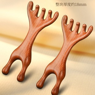 Five-claw head massager head comb massage claw sand scraping meridian comb point point scratch scalp press head sandalwood