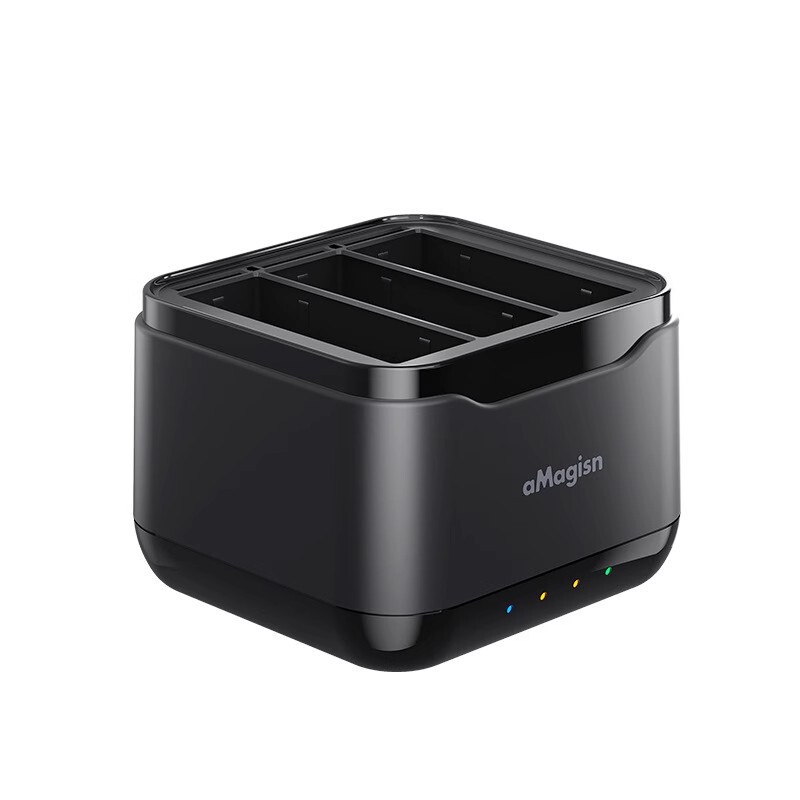 阿迈适配影石Insta360 AcePro2电池充电器快充三充充电座充盒配件|undefined