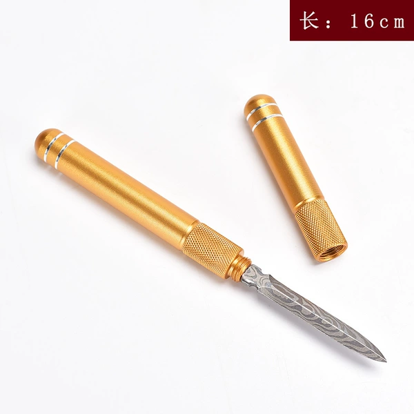 Aluminum tea knife gold