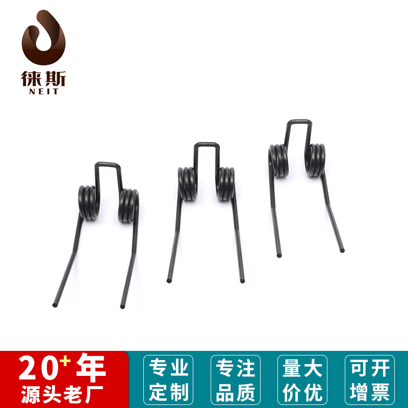 批发双扭转弹簧发黑扭力弹簧 圆线扭簧 各种五金工具双扭簧