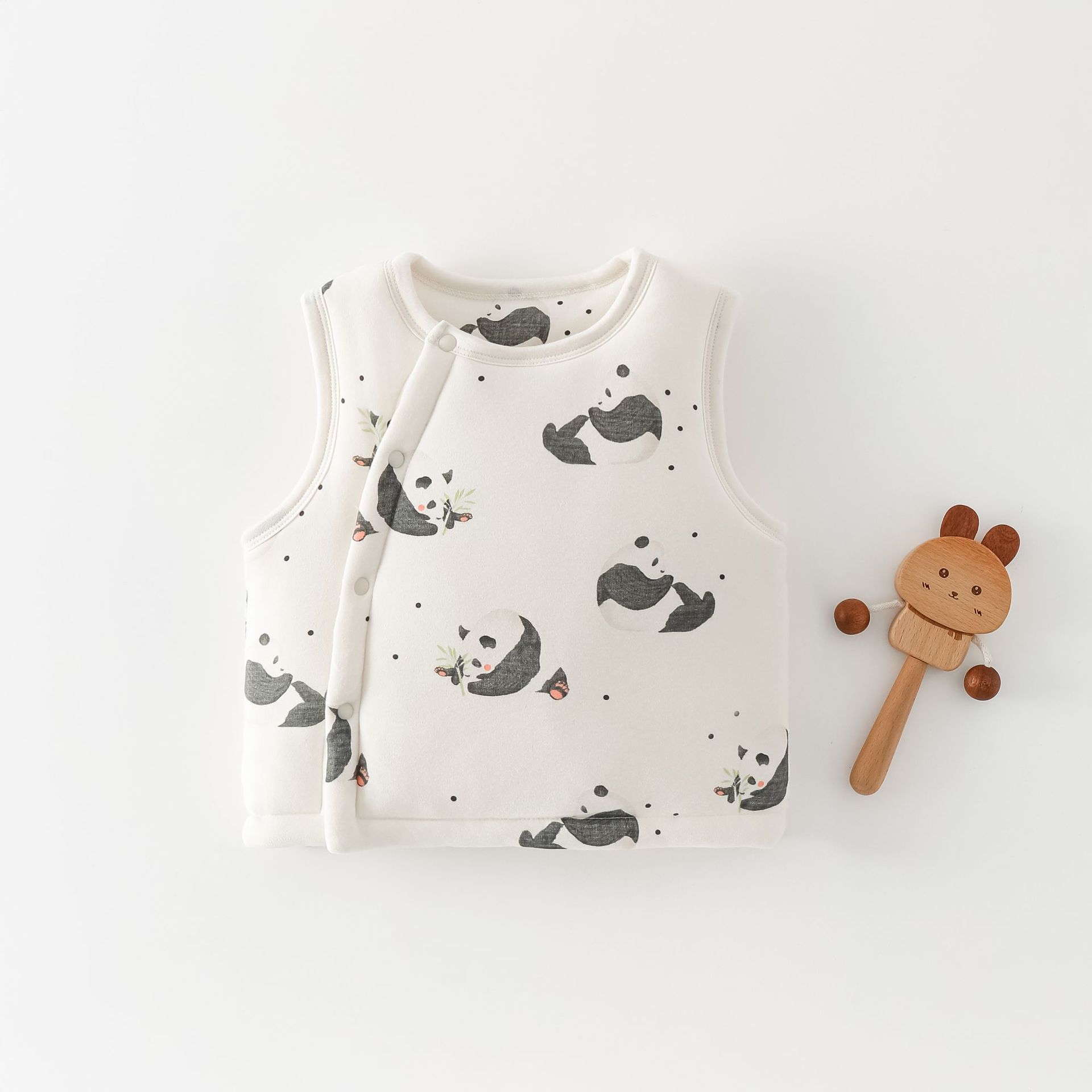 Baby chaleco de invierno para bebés de hembra y mujer, chaleco de hombro de algodón grueso para bebés de clase A, chaleco de invierno para niños calientes