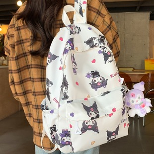 Kulomi bag large capacity junior high school Senior high school primary school students cute backpack ins all-match cartoon backpack explosion