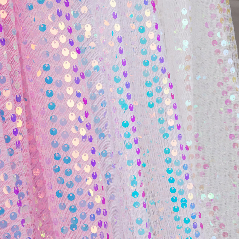 6mm sequined embroidery golden embroidery fabric stage clothing background wall luggage decorative fabric