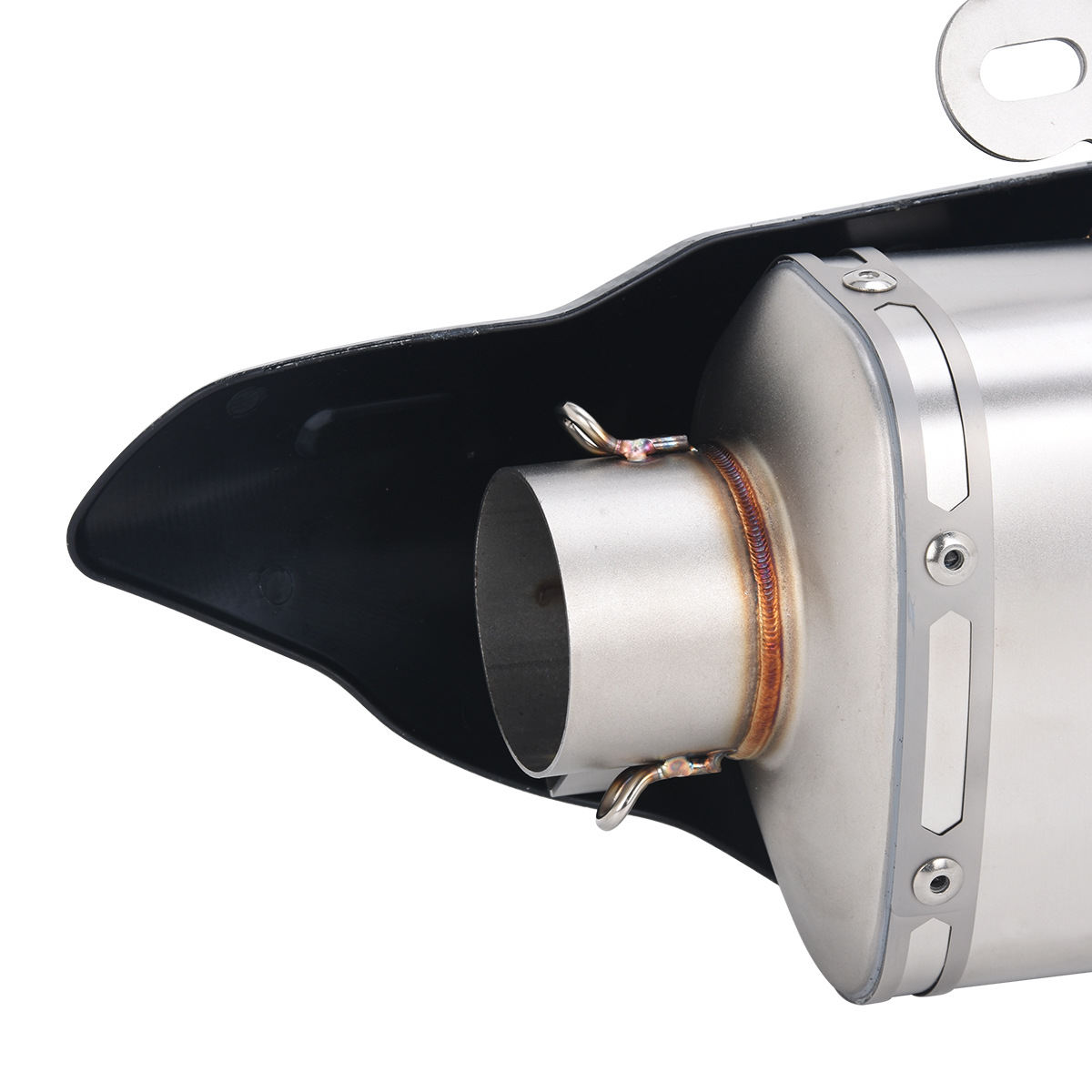 Suitable for modified diagonal quad-corner exhaust pipes for Sai 800, Chunfeng 655, Wuji SR450X, CBR500, and Kaiyue 625X