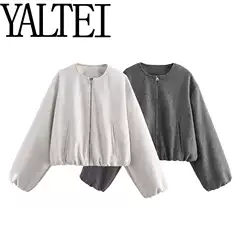 ZAR Fall New Collection Women's Wear European & American Style French Design Soft Bomber Jacket Coat 3046274
