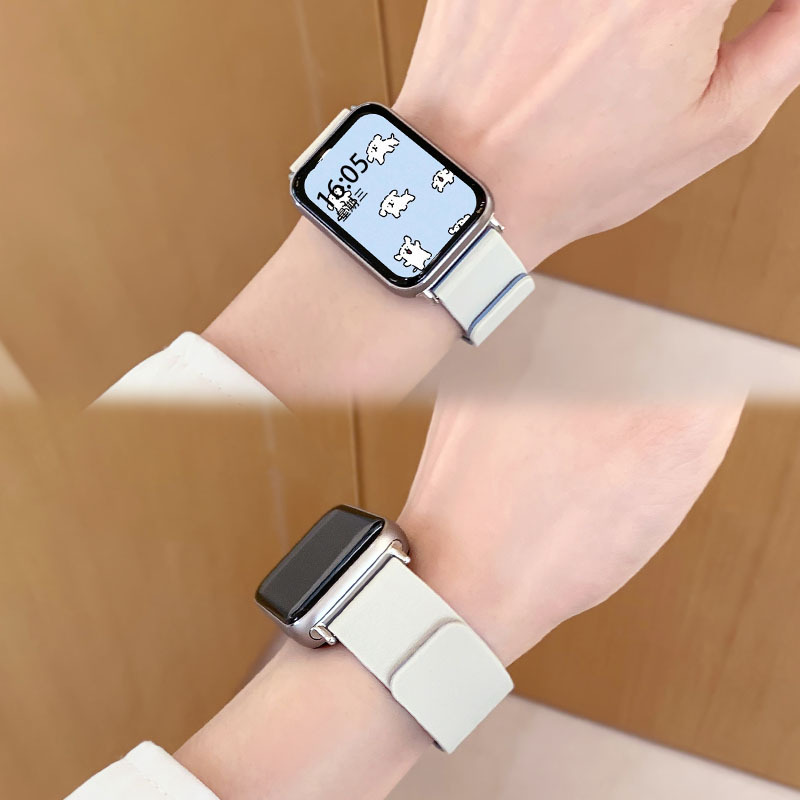适用于小米手环9/8pro表带新款荔枝纹软磁吸红米watch4/5运动表带|undefined