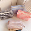 Brand coloured pencils, cute high quality pencil case, square cosmetic bag, organizer bag, Korean style