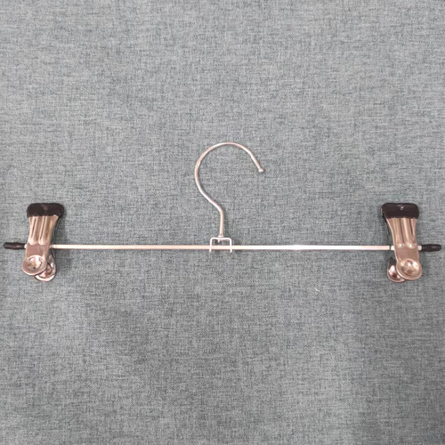 Clothes hanger non-slip trouser clip clothes hanger trouser rack clothing store only installs hanging clip skirt clip titanium steel clothes hanger trouser clip clothes hanger trouser rack