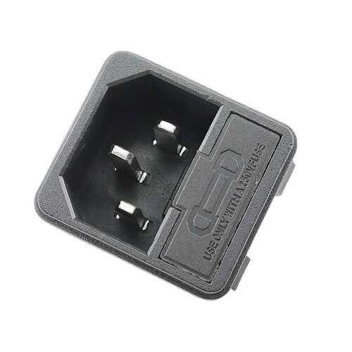 AC power socket AC01/01B/02/03 three-in-one two-in-one socket with fuse AC socket