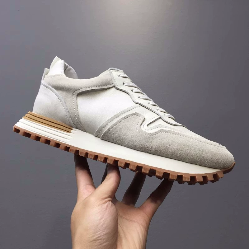 Прямые поставки мужской модной обуви с фабрики, весенняя мужская обувь, спортивная повседневная обувь в корейском стиле, универсальные белые туфли, туфли Форрест Гамп из натуральной кожи, кроссовки