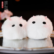 毛绒发夹古风发饰小物件可爱兔子侧边对夹儿童发卡女童边夹头饰品