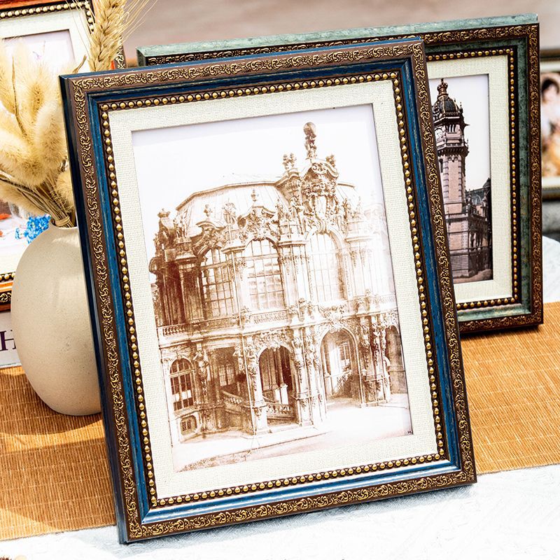 European-Style Retro Photo Frame Display Stand Nostalgic 567inch Photo Frame 7inch Desktop American-Style Small Ornaments Picture Frame Foreign Trade Wholesale