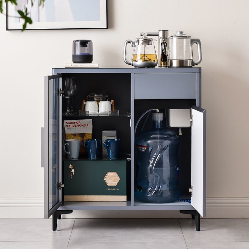 Máquina de té inteligente de voz de alta calidad doméstica totalmente automática máquina de infusión de té de madera sólida anti-derrame de agua de lujo ligero gabinete de agua potable