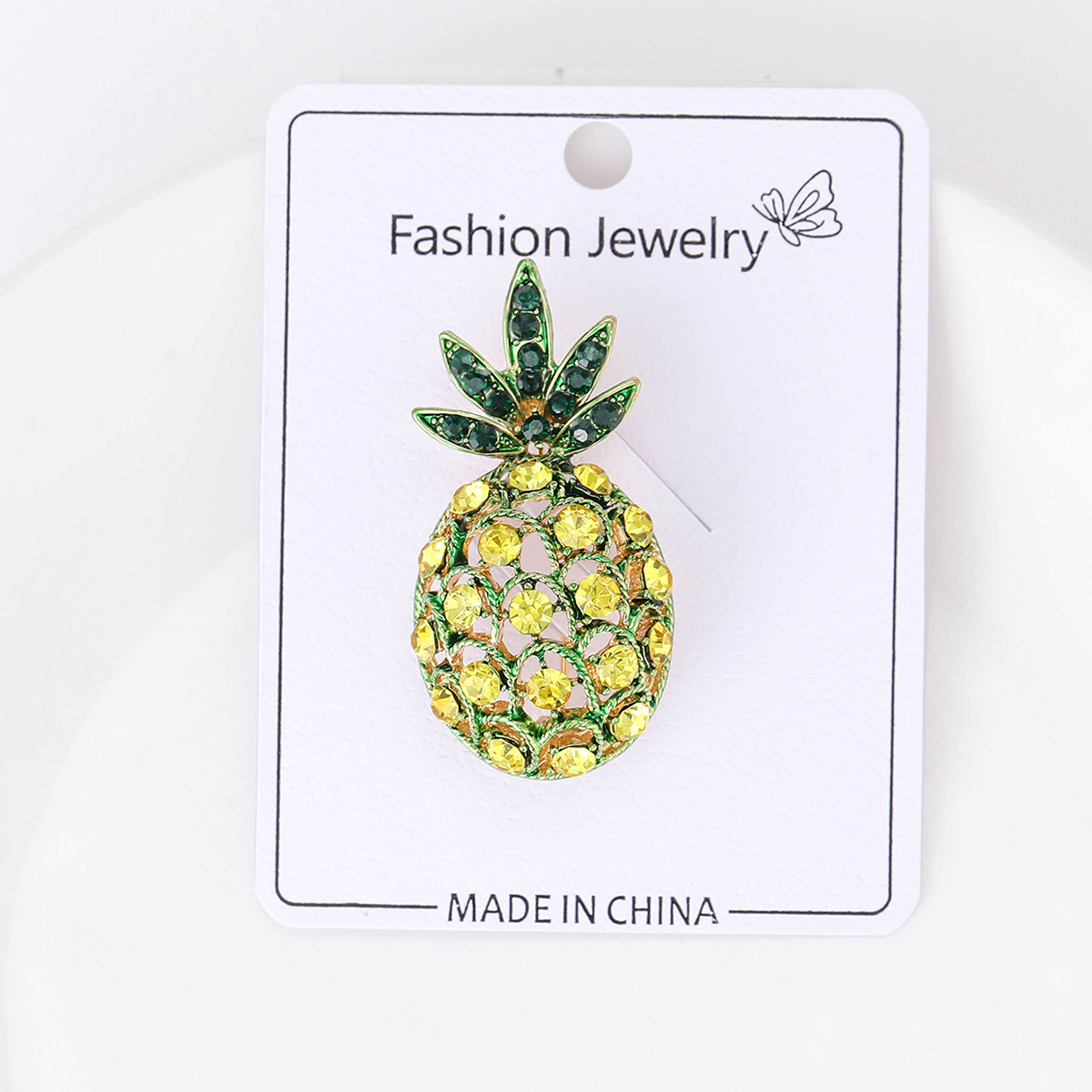 11g Weight Lady Pin Pineapple Alloy Women's Unisex Brooches