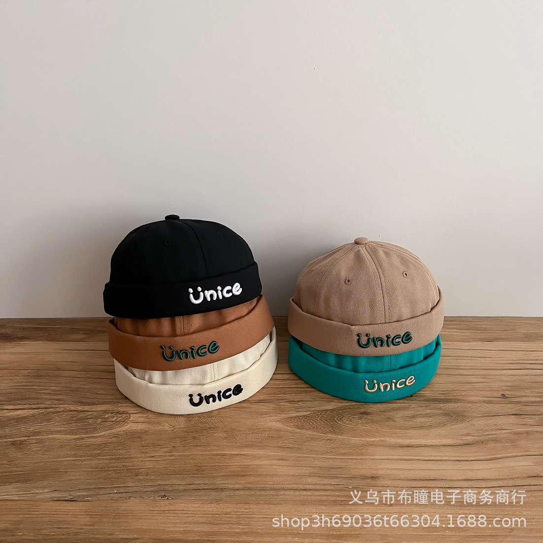 Net Celebrity New Style Personalized Smiley Children's Landlord Hat Trendy Style Street Photograph for Boys and Girls Prince Hat Pullover Hat