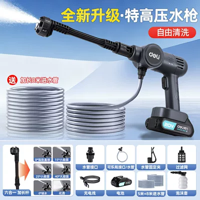 car washer, high-power rechargeable lithium – Portable car washer - thundermax-top-of-the-line-high-performance-799999pa-high-pressure-washer-includes-8m-extension-tube
