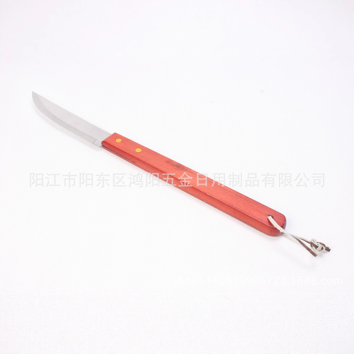 Suministro de fábrica nuevo mango de madera de acero inoxidable de 4 piezas conjunto de parrilla cuchillo tenedor pala clip herramienta suministros traje