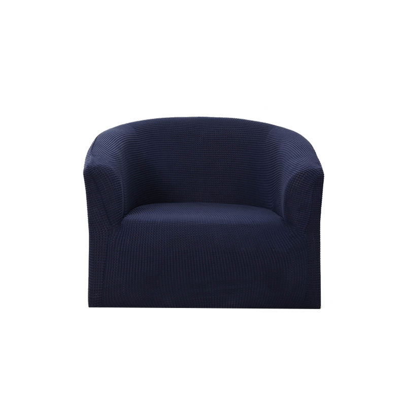 Cubierta de sofá de asiento de tarjeta de vellón polar transfronterizo color sólido estiramiento todo incluido bar restaurante Hotel cubierta de sofá de asiento de tarjeta única