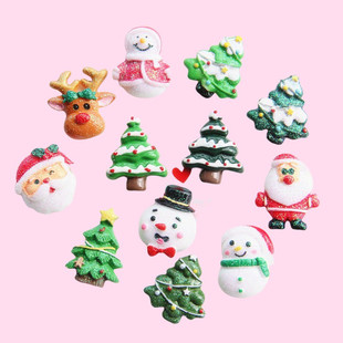 1 Piece Resin Christmas Tree Snowman Cute Christmas display picture 1