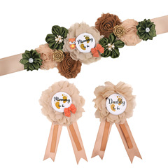 Animal Series Fox Pregnant Belt Photoshoot Flower Theme Waist Seal Forest Theme Party Clothing Accessories